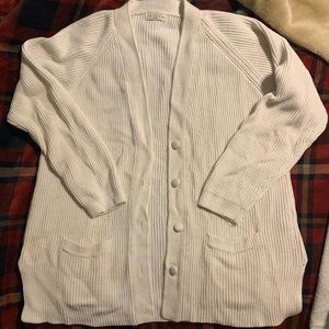 White Size Medium Yarnworks Cardigan